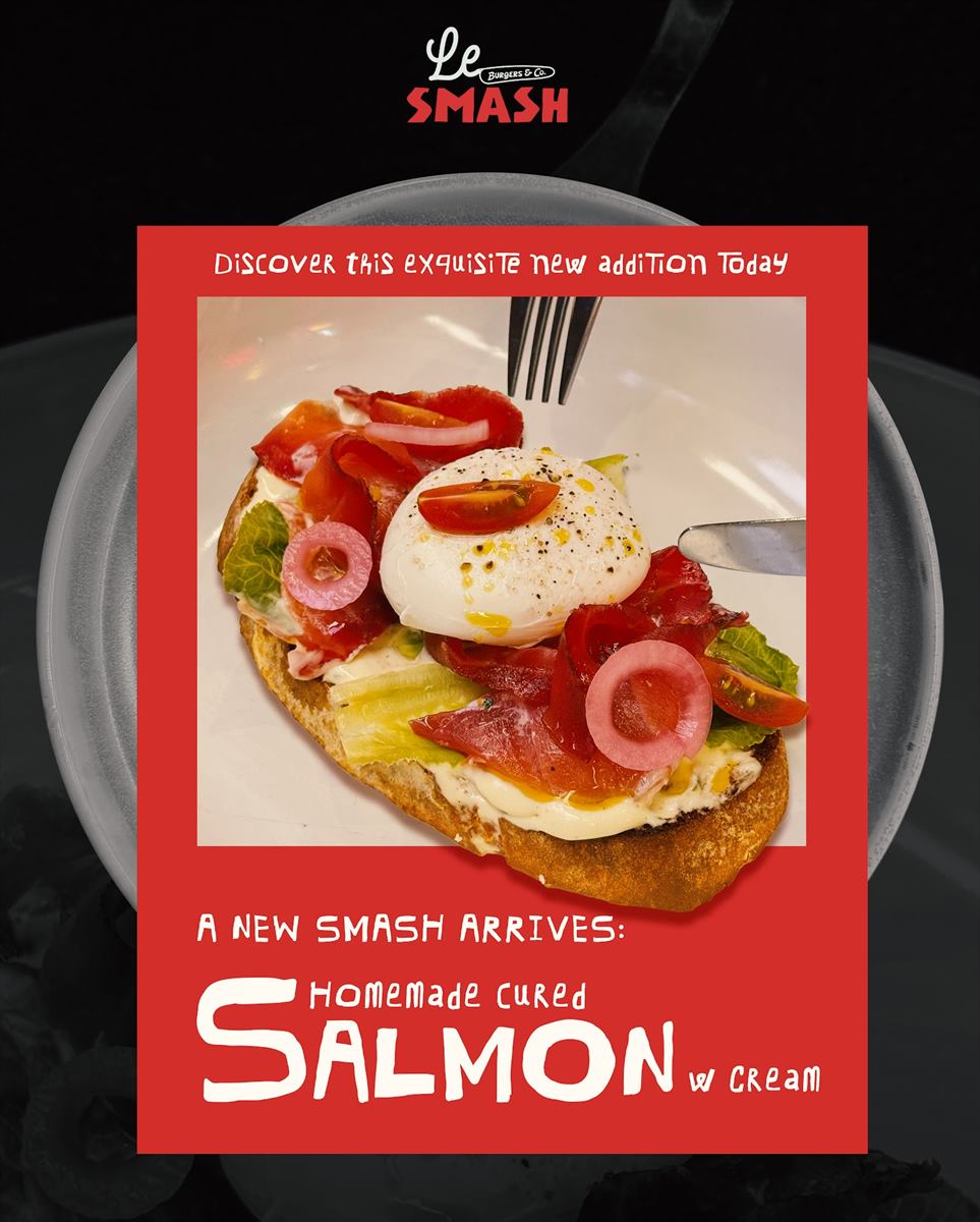 A new smash arrives: homemade cured salmon with cream