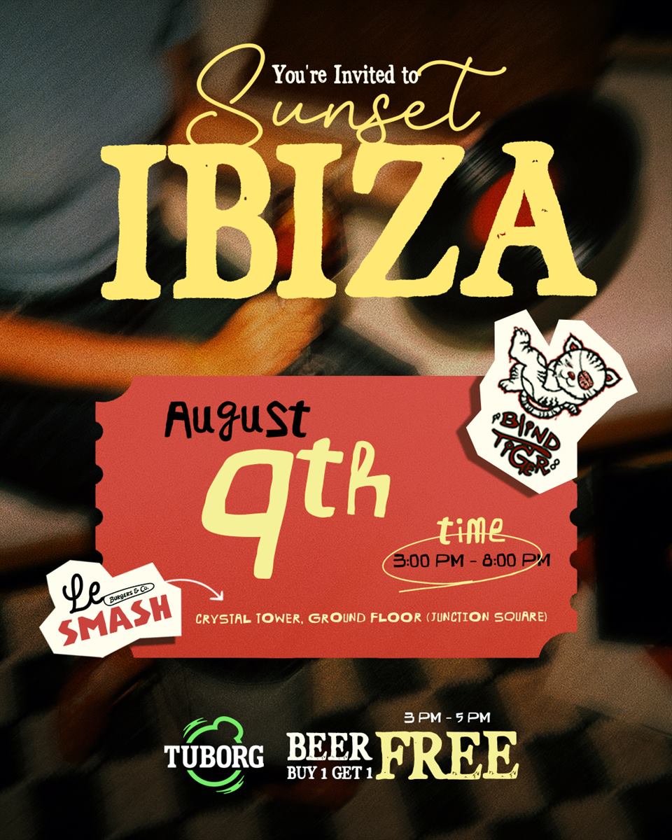 Blind Tiger x Le SMASH, the Sunset Ibiza invitation
