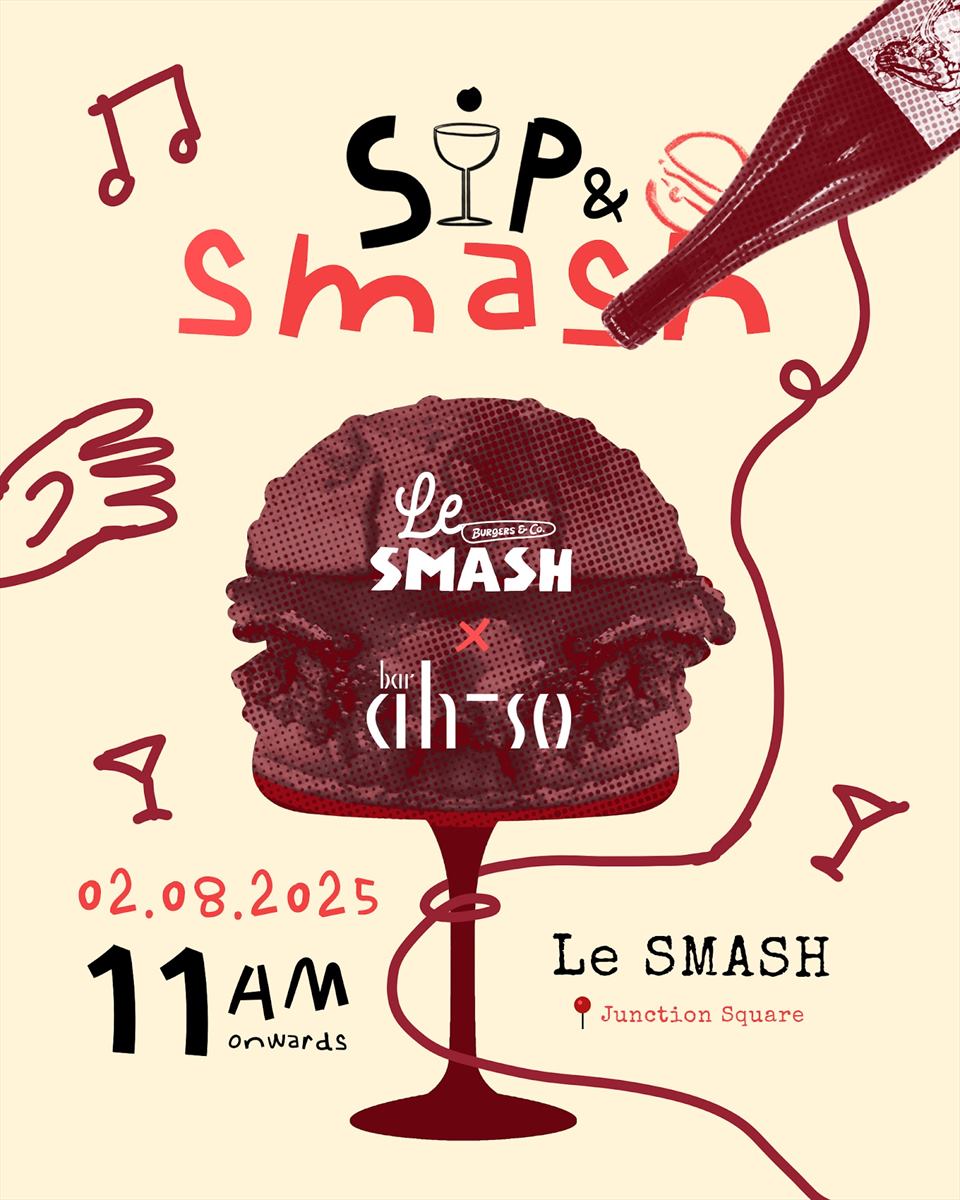Le SMASH x Ah-so, the Sip and Smash artwork