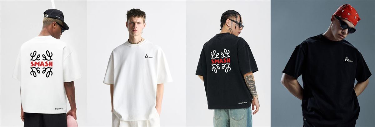 The staff and merchandise shirts, front and back